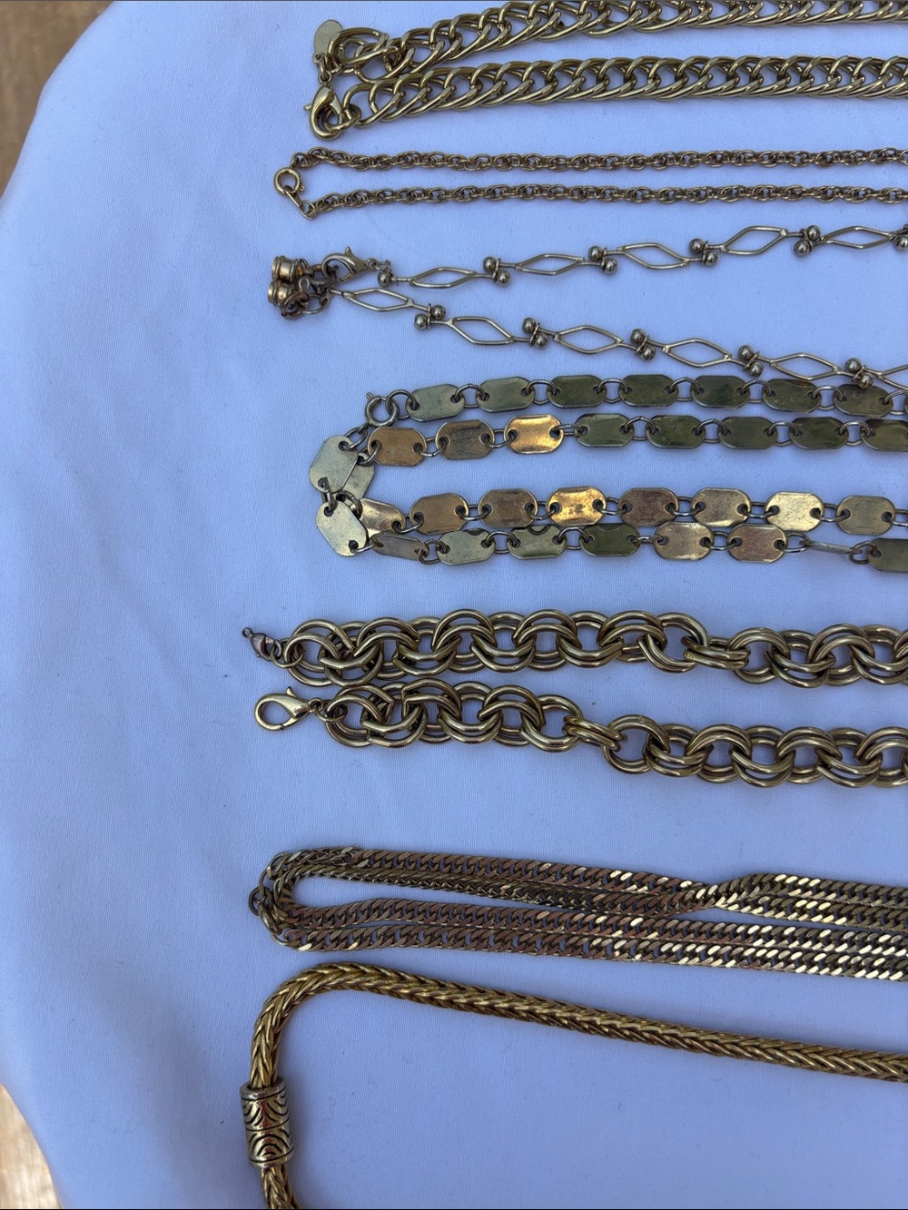 7 Gold Necklace Set